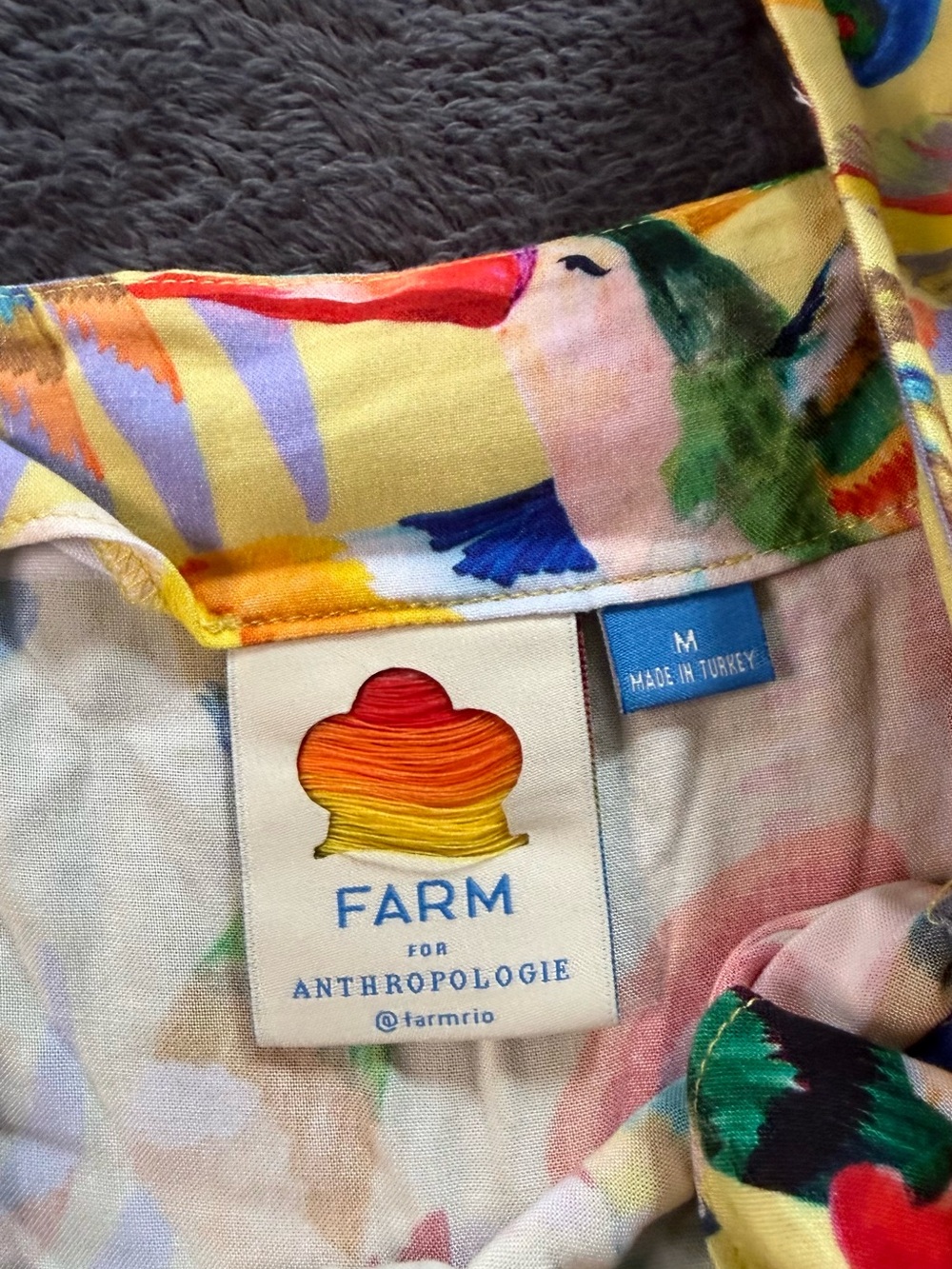 Farm rio - Anthropolgie - Yellow Tropical Print Romper - Picture 9 of 16